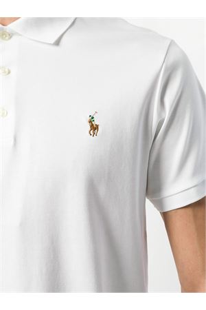 Polo in cotone bianco RALPH LAUREN | 710685514001WHITE